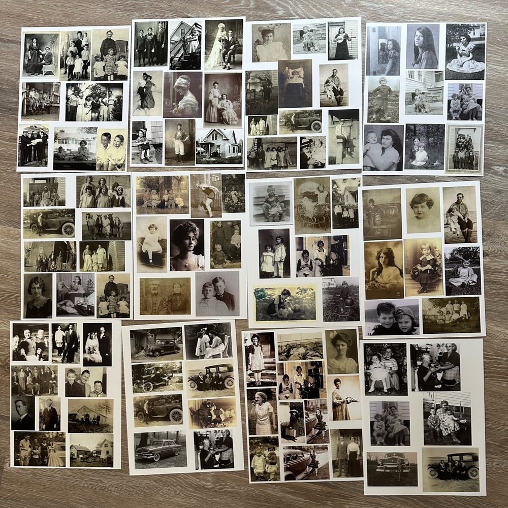 Collage pack #0342 “Rescued Relatives” / scrapbooking/ Junk Journaling